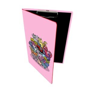 PAKLON TASARIM KAPAKLI SEKRETERLİK-PEMBE KEDİCİKLER