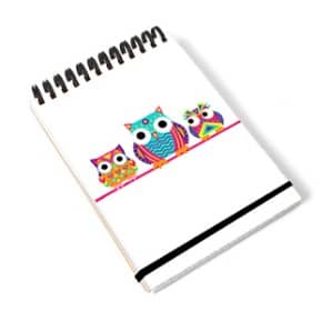 PAKLON TASARIM DEFTER 11*14 SİYAH İÇ - BAYKUŞLAR-50 YP.
