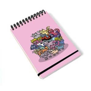 PAKLON TAS DEFTER 11*14 KARELİ-PEMBE KEDİCİKLER 