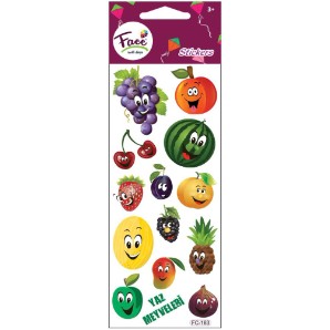 FACE STİCKER  FC-163 20 Lİ