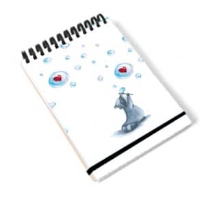 PAKLON TASARIM DEFTER 11*14 ÇİZGİLİ BALONCUKLAR KALP