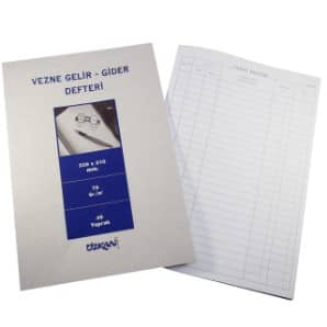 VEZNE GELİR-GİDER DEFTERİ 40 YP. 6 ADET