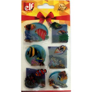 ELF STICKER 3D AKVARYUM