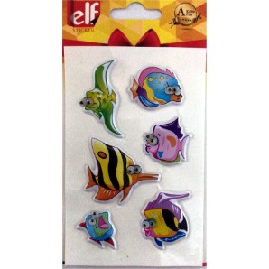 ELF STICKER HAREKETLİ GÖZLÜ BALIKLAR