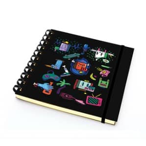 PAKLON TASARIM DEFTER 14*14 SİYAH İÇ - RENKLİ HAYAT -50 YP.